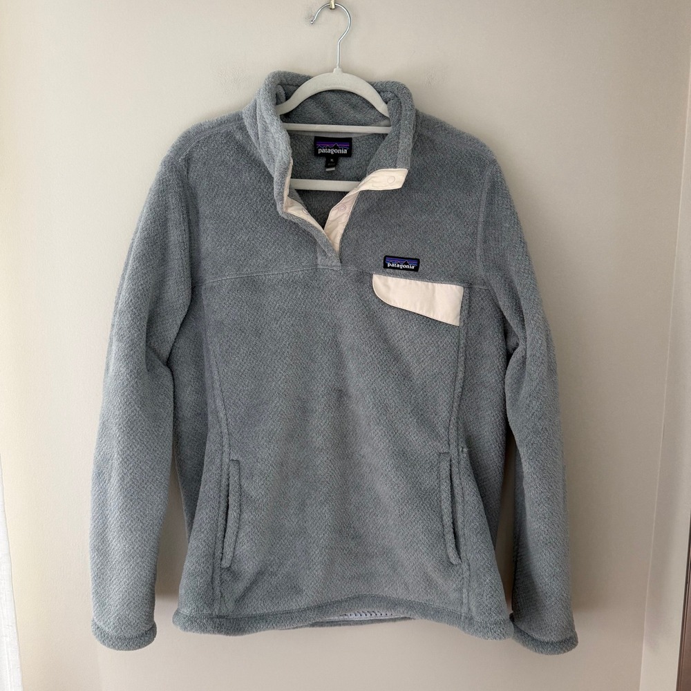 Patagonia Re-Tool Snap-T Fleece Pullover Grey XL 25443 Worn Wear